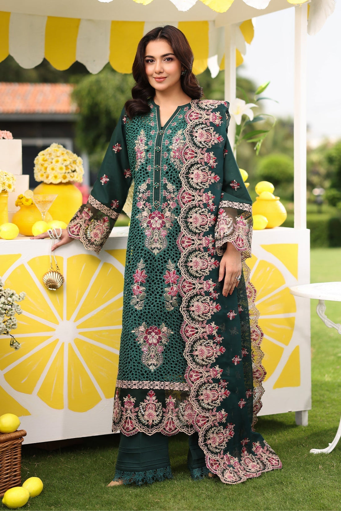 Imrozia Premium | Hayam Luxury Lawn 25 | SL 89 AMAL - House Of Hania