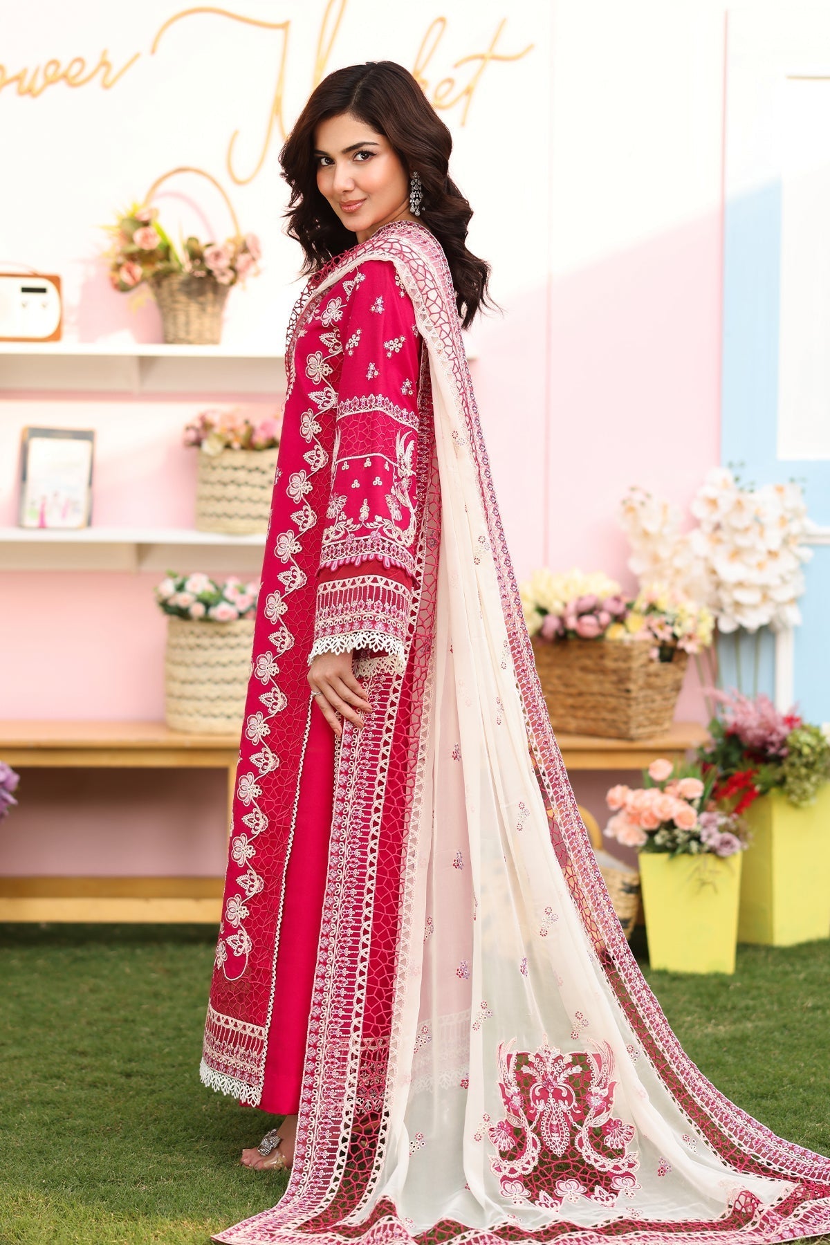 Imrozia Premium | Hayam Luxury Lawn 25 | SL 90 BASMA - House Of Hania