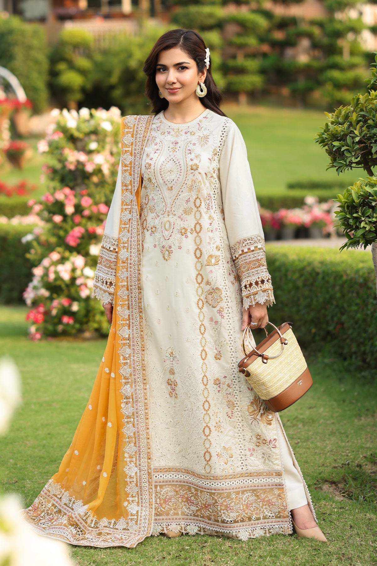 Imrozia Premium | Hayam Luxury Lawn 25 | SL 91 LULU - House Of Hania