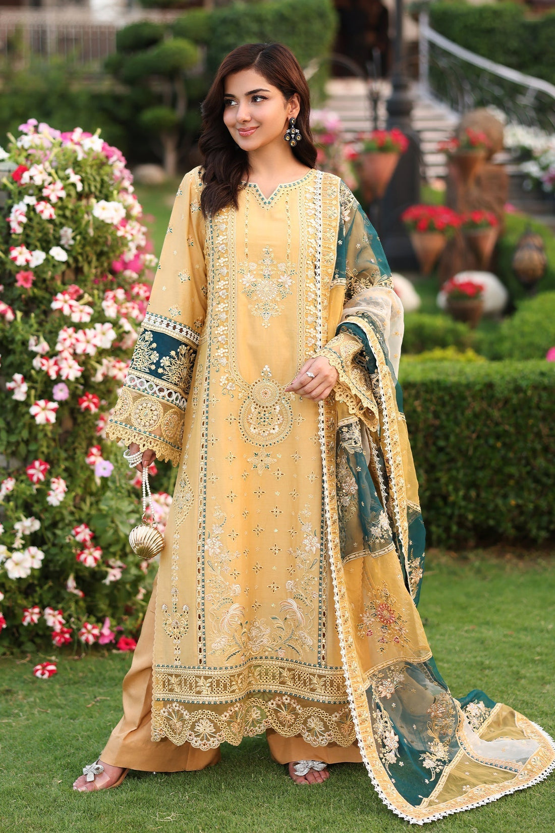 Imrozia Premium | Hayam Luxury Lawn 25 | SL 92 SHAKIRA - House Of Hania
