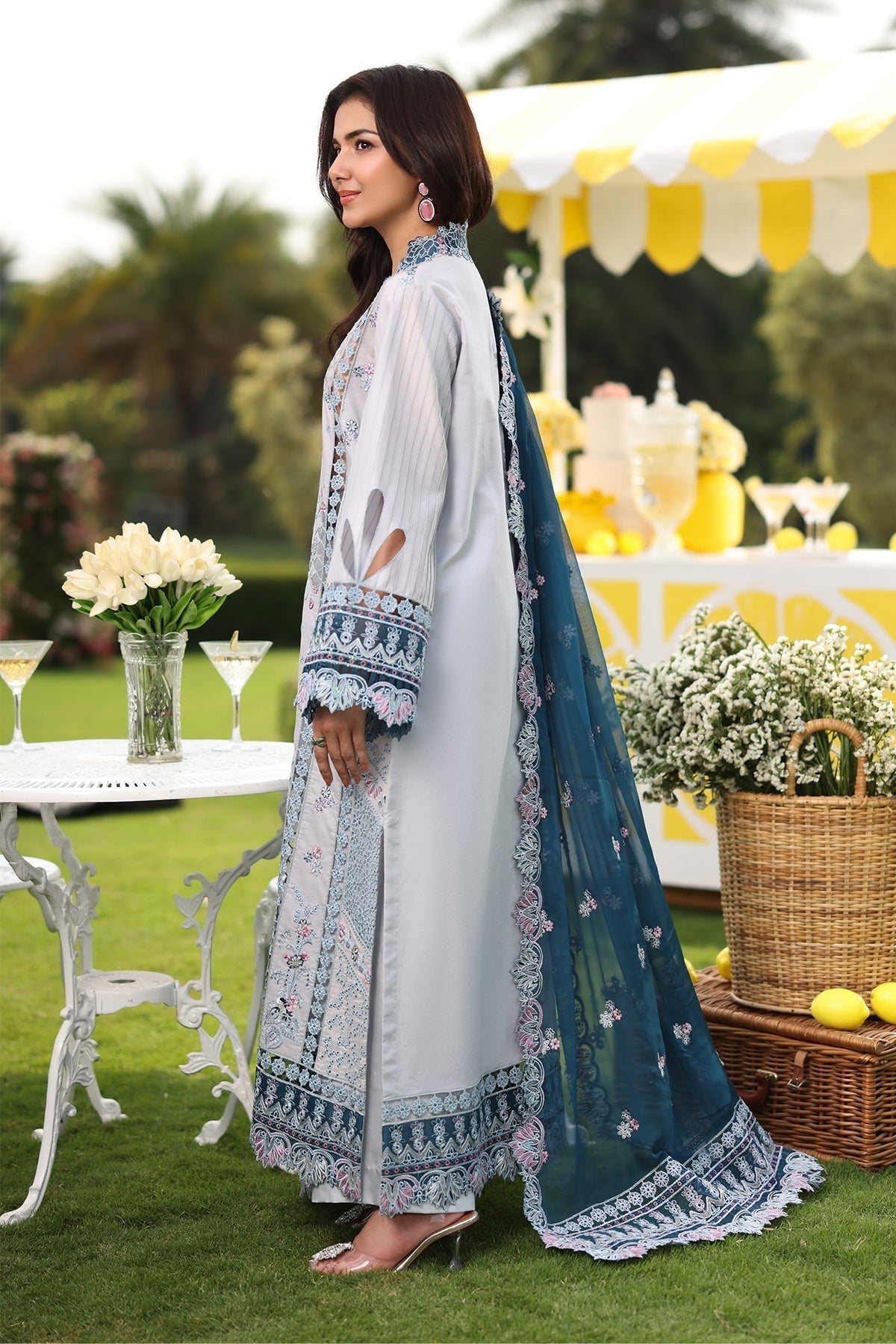 Imrozia Premium | Hayam Luxury Lawn 25 | SL 96 MUNIRA - House Of Hania