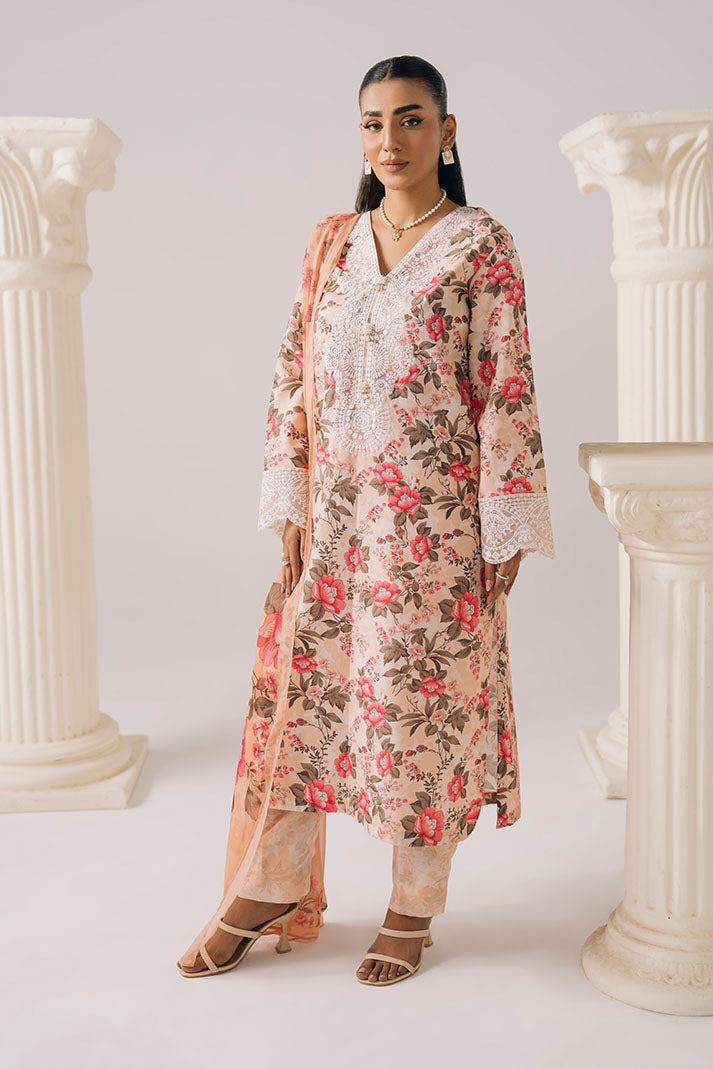 Imrozia Premium | Lawn 26 | IPL-19 Fleur Pastelle - House Of Hania