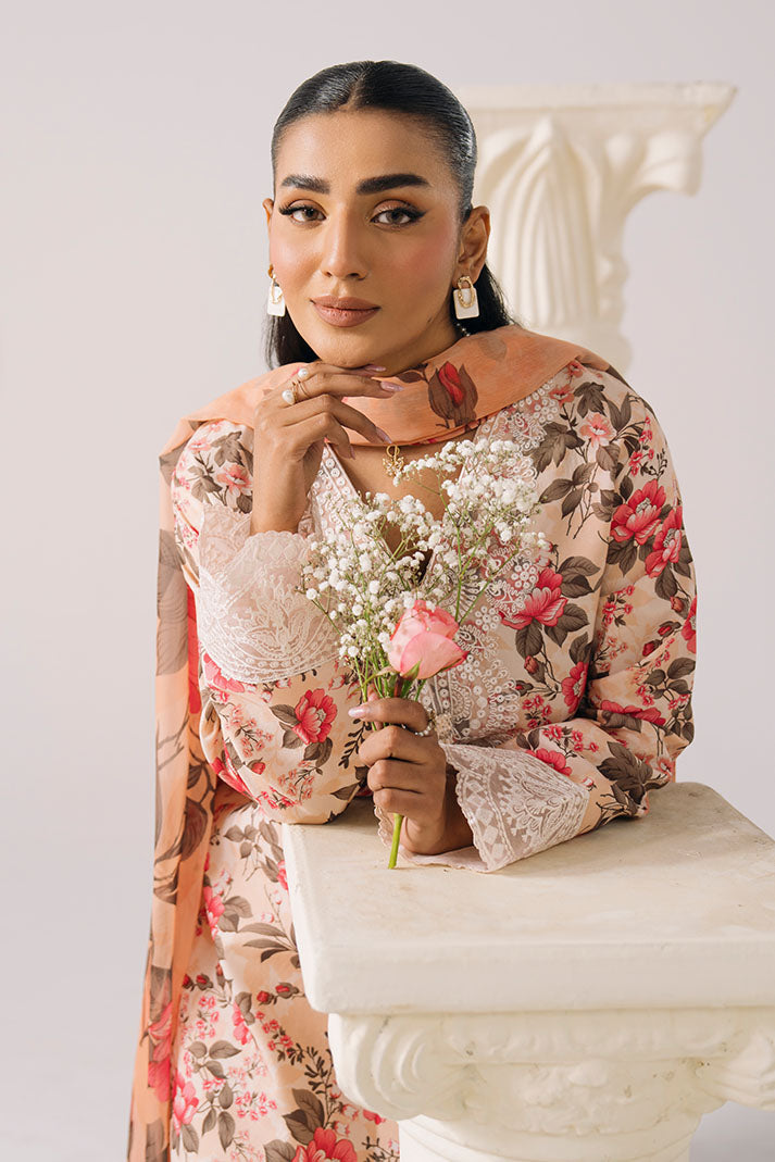 Imrozia Premium | Lawn 26 | IPL-19 Fleur Pastelle - House Of Hania