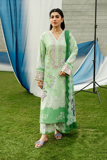 Imrozia Premium | Lawn 26 | SL-117 Mint Blossom - House Of Hania