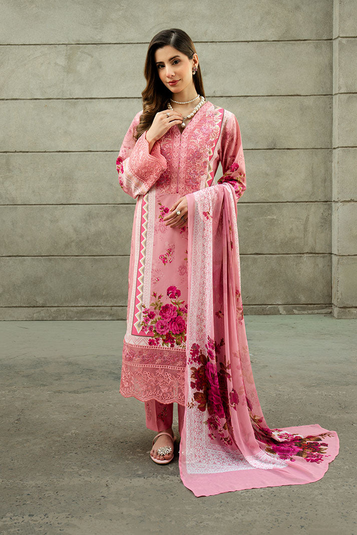 Imrozia Premium | Lawn 26 | SL-124 Rose Petal - House Of Hania