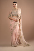 Imrozia Premium | Lumiere Luxury Sarees | 01 Rose Clair - House Of Hania