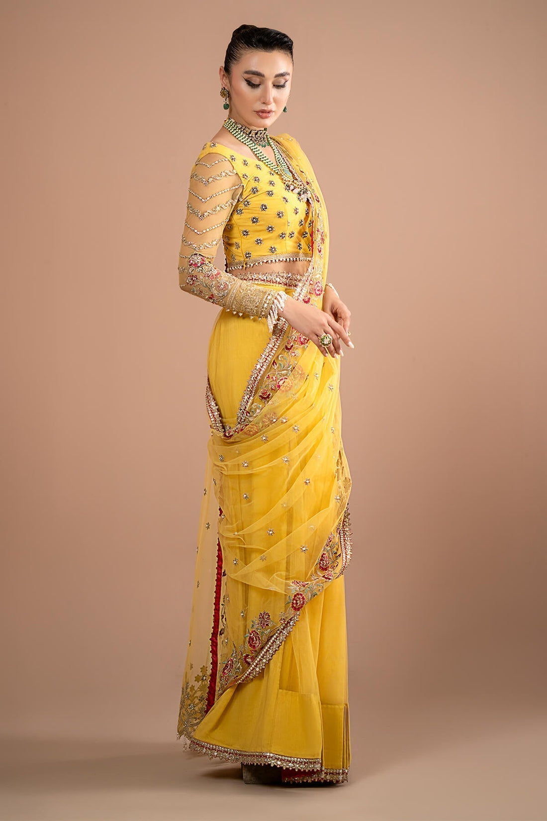 Imrozia Premium | Lumiere Luxury Sarees | 02 Lustrous Gold - House Of Hania