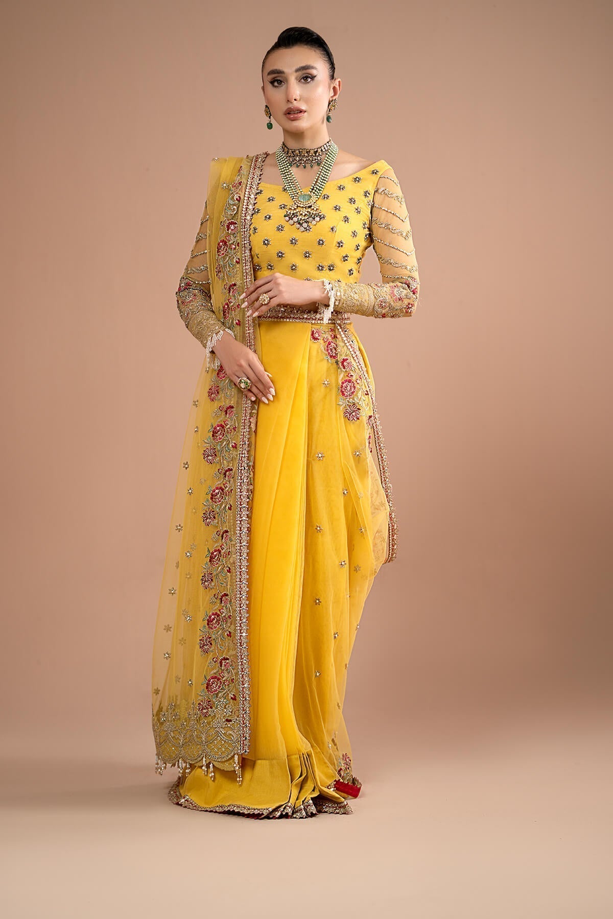 Imrozia Premium | Lumiere Luxury Sarees | 02 Lustrous Gold - House Of Hania