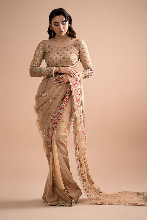 Imrozia Premium | Lumiere Luxury Sarees | 05 Celeste - House Of Hania
