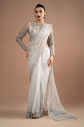 Imrozia Premium | Lumiere Luxury Sarees | 07 Misty Grey - House Of Hania