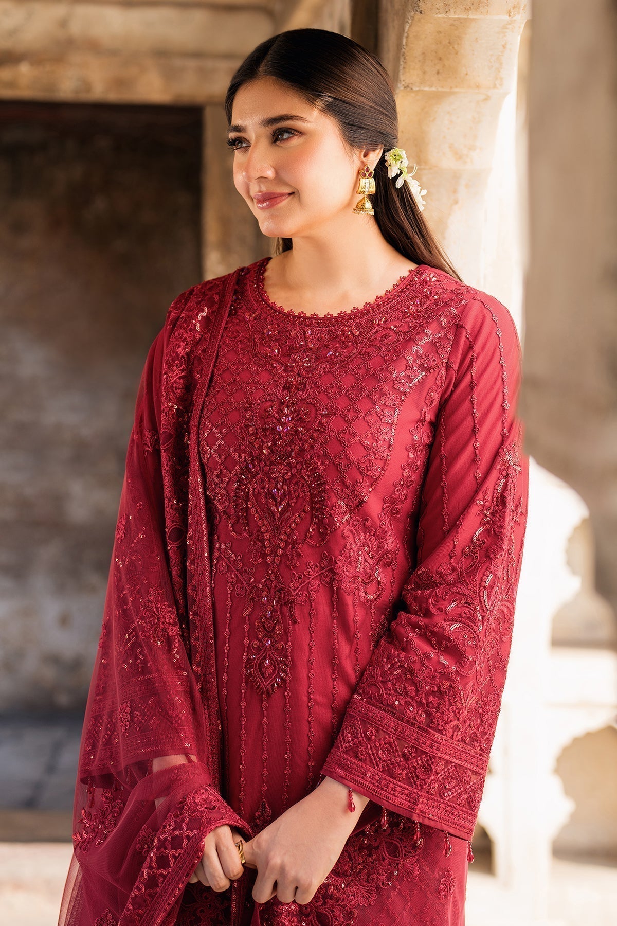 Imrozia Premium | Meeras Luxury Eid 25 | I-219 RUBY - House Of Hania