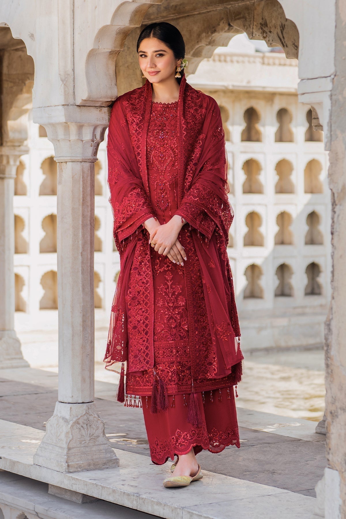 Imrozia Premium | Meeras Luxury Eid 25 | I-219 RUBY - House Of Hania