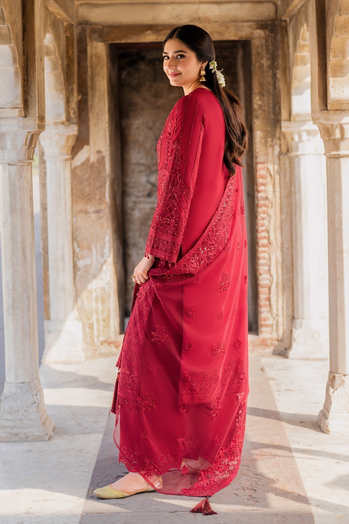 Imrozia Premium | Meeras Luxury Eid 25 | I-219 RUBY - House Of Hania