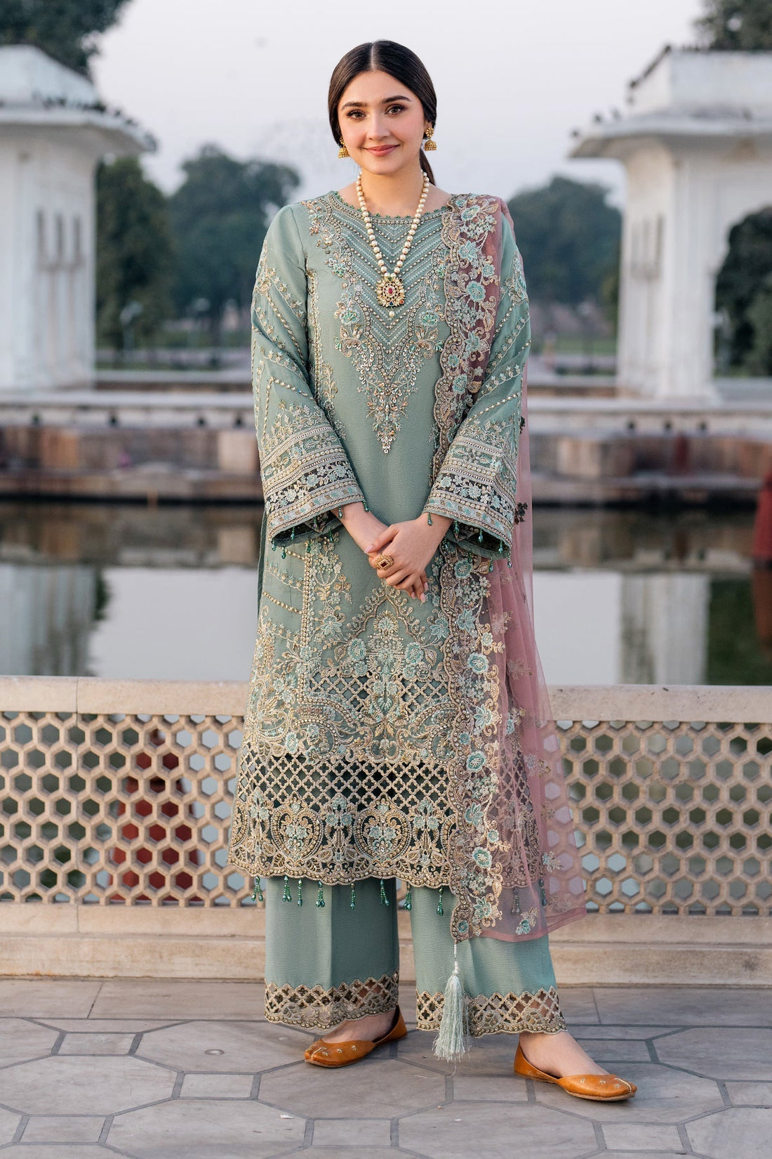 Imrozia Premium | Meeras Luxury Eid 25 | I-221 ZAMURD - House Of Hania