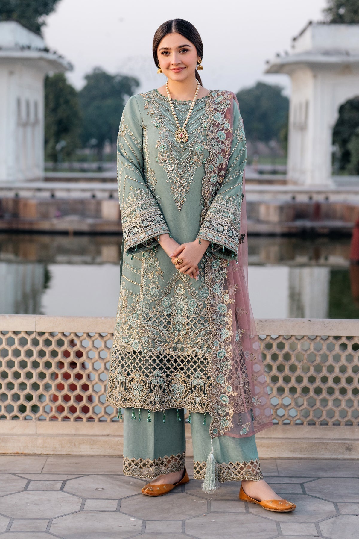Imrozia Premium | Meeras Luxury Eid 25 | I-221 ZAMURD - House Of Hania