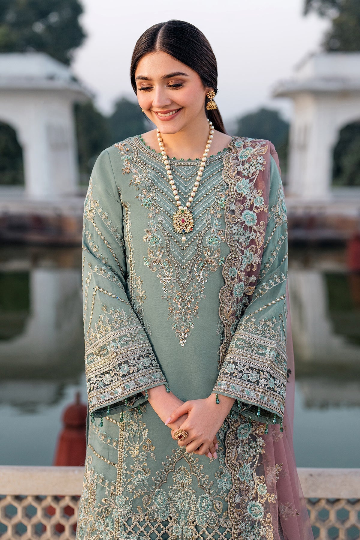 Imrozia Premium | Meeras Luxury Eid 25 | I-221 ZAMURD - House Of Hania