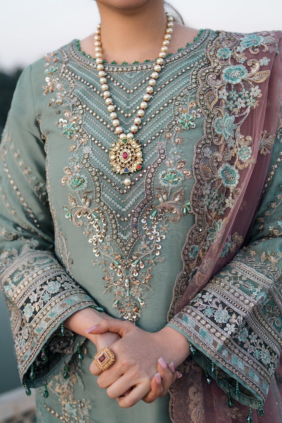 Imrozia Premium | Meeras Luxury Eid 25 | I-221 ZAMURD - House Of Hania