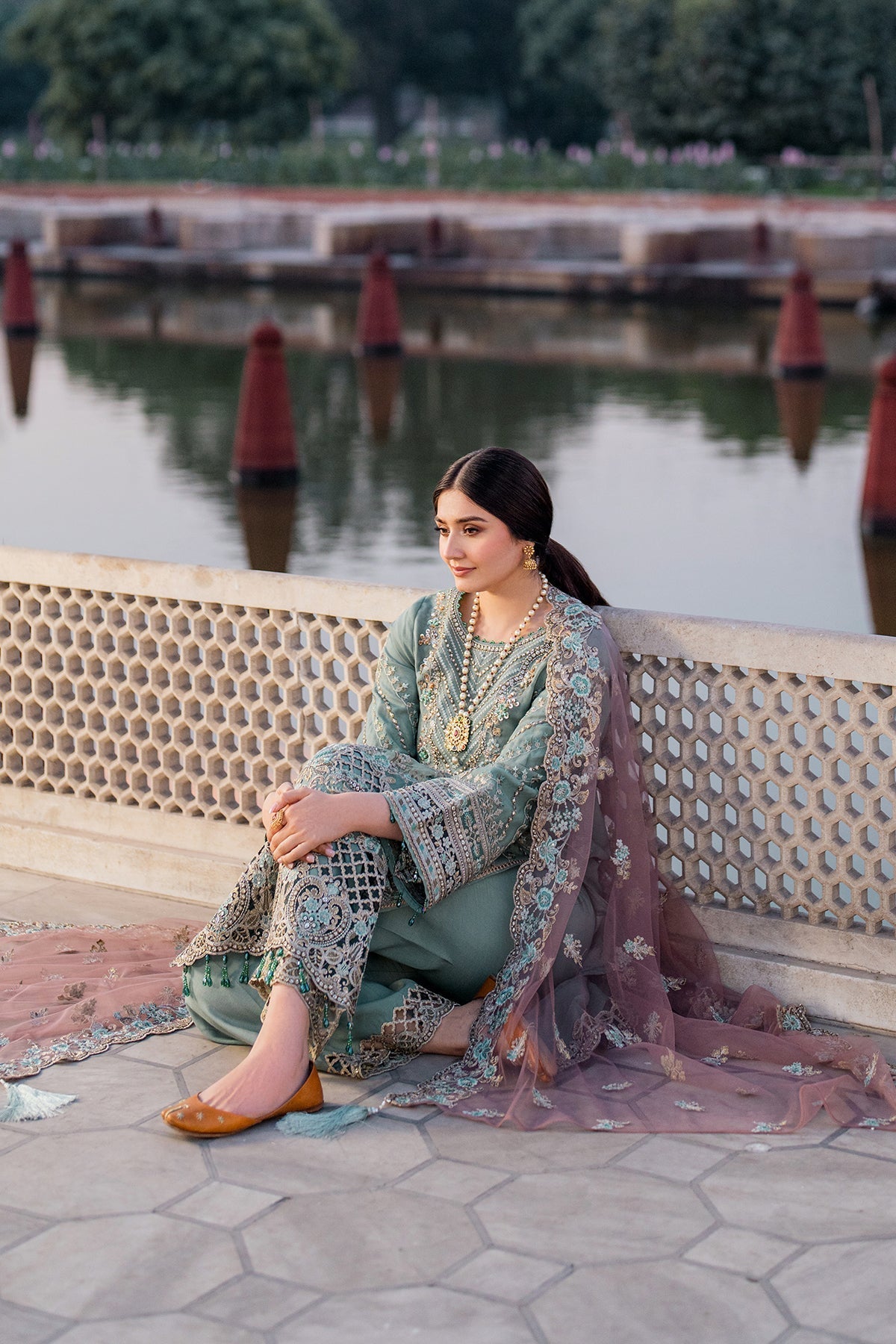 Imrozia Premium | Meeras Luxury Eid 25 | I-221 ZAMURD - House Of Hania