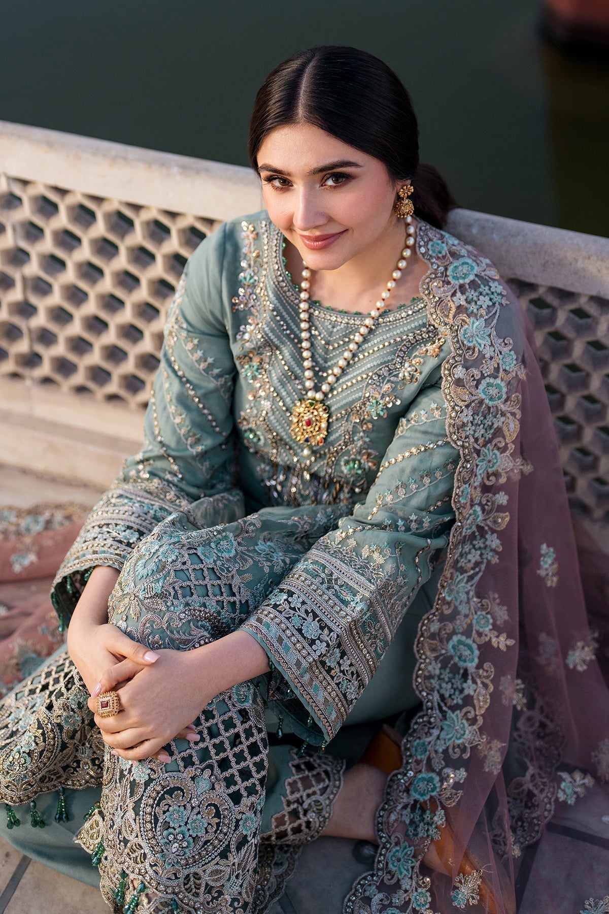 Imrozia Premium | Meeras Luxury Eid 25 | I-221 ZAMURD - House Of Hania