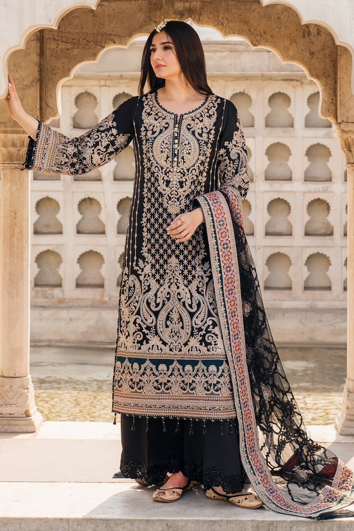 Imrozia Premium | Meeras Luxury Eid 25 | I-222 AQIQ - House Of Hania