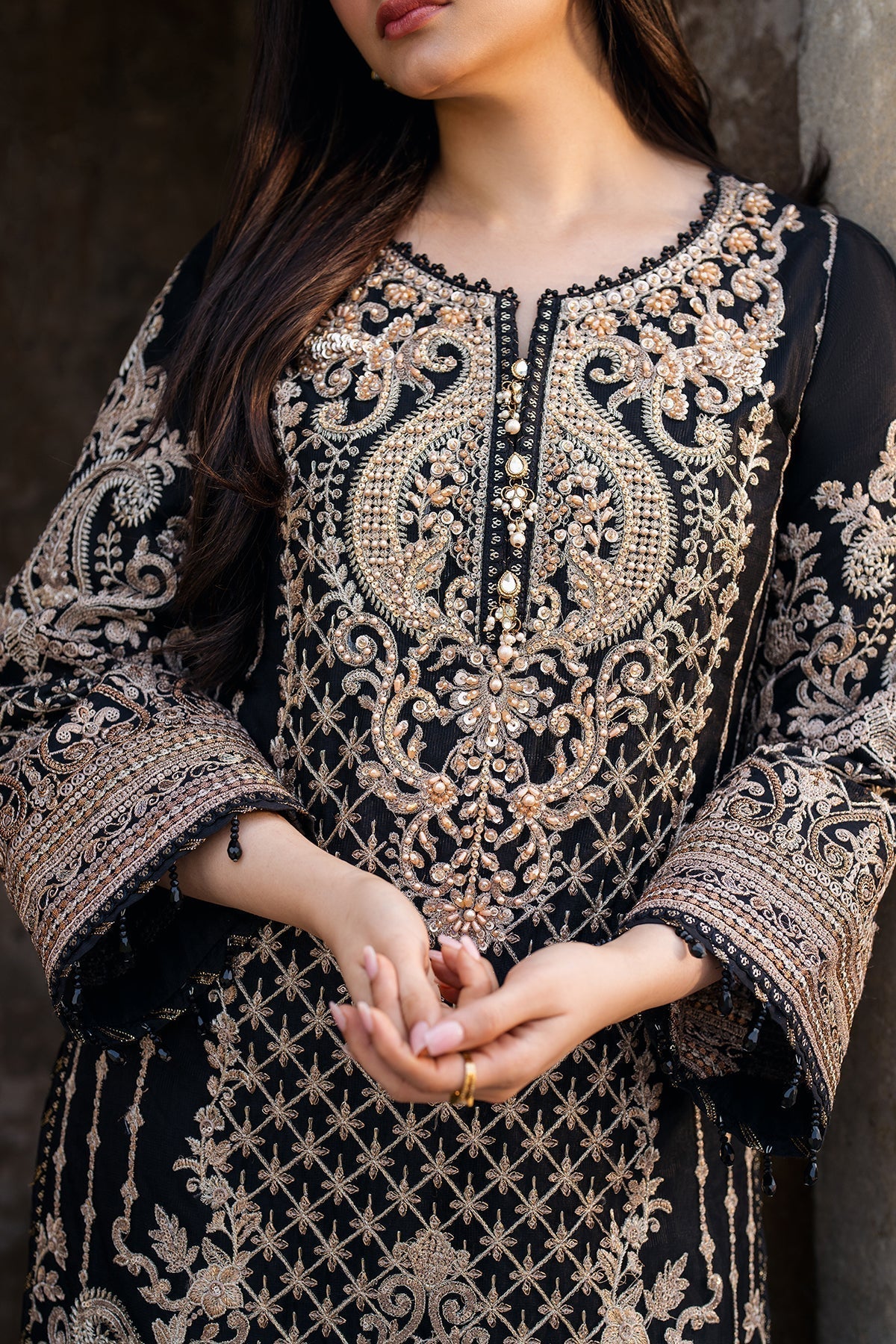 Imrozia Premium | Meeras Luxury Eid 25 | I-222 AQIQ - House Of Hania