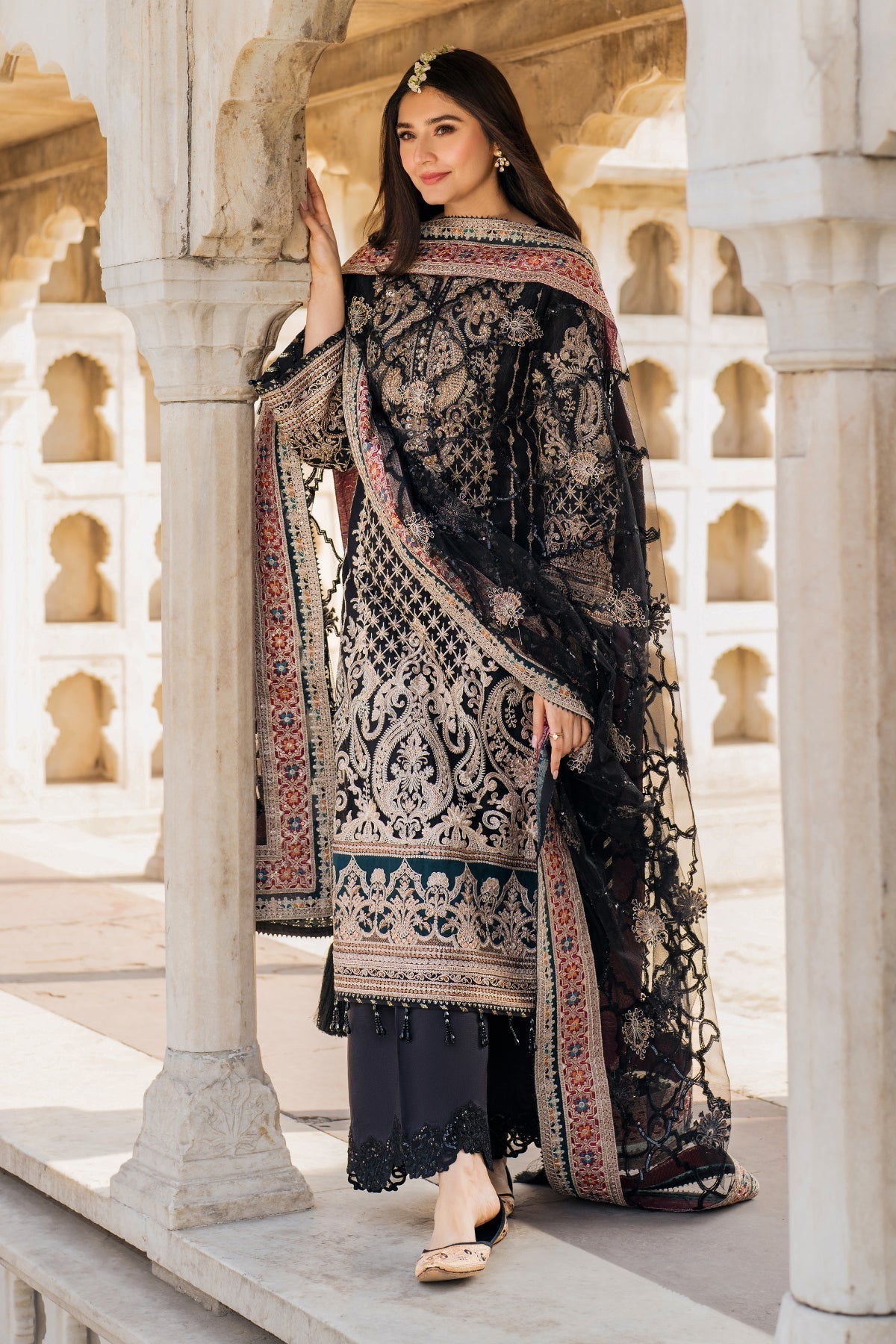 Imrozia Premium | Meeras Luxury Eid 25 | I-222 AQIQ - House Of Hania