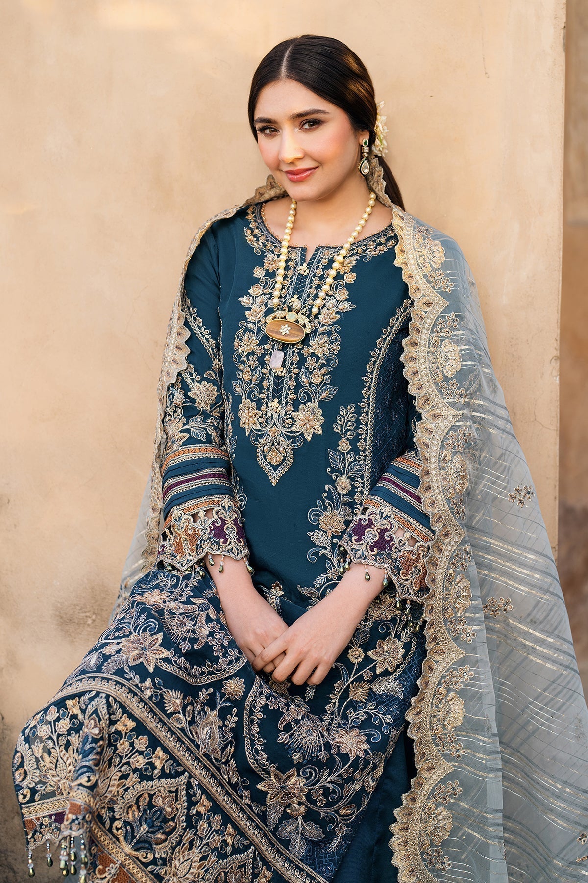 Imrozia Premium | Meeras Luxury Eid 25 | I-223 NEELAM - House Of Hania