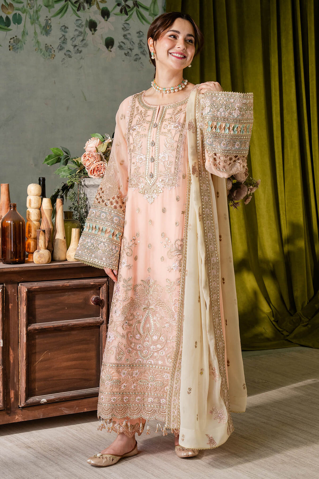Imrozia Premium | Naina Chiffon Collection | I-193 Kashud - House Of Hania