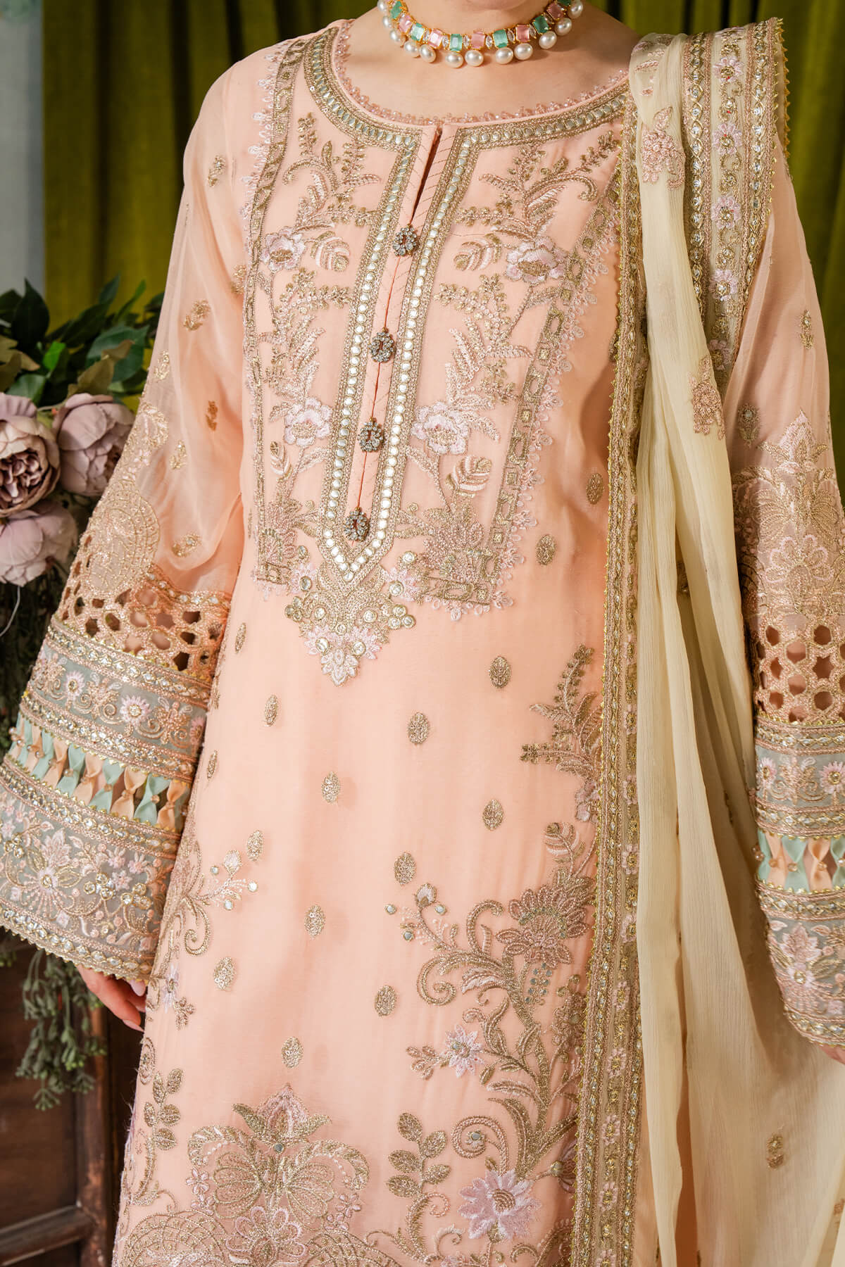 Imrozia Premium | Naina Chiffon | I-193 Kashud - House Of Hania