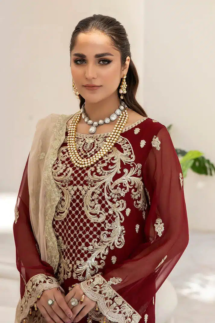 Imrozia Premium | Naqsh Formals 23 | M-55 Sienna - House Of Hania