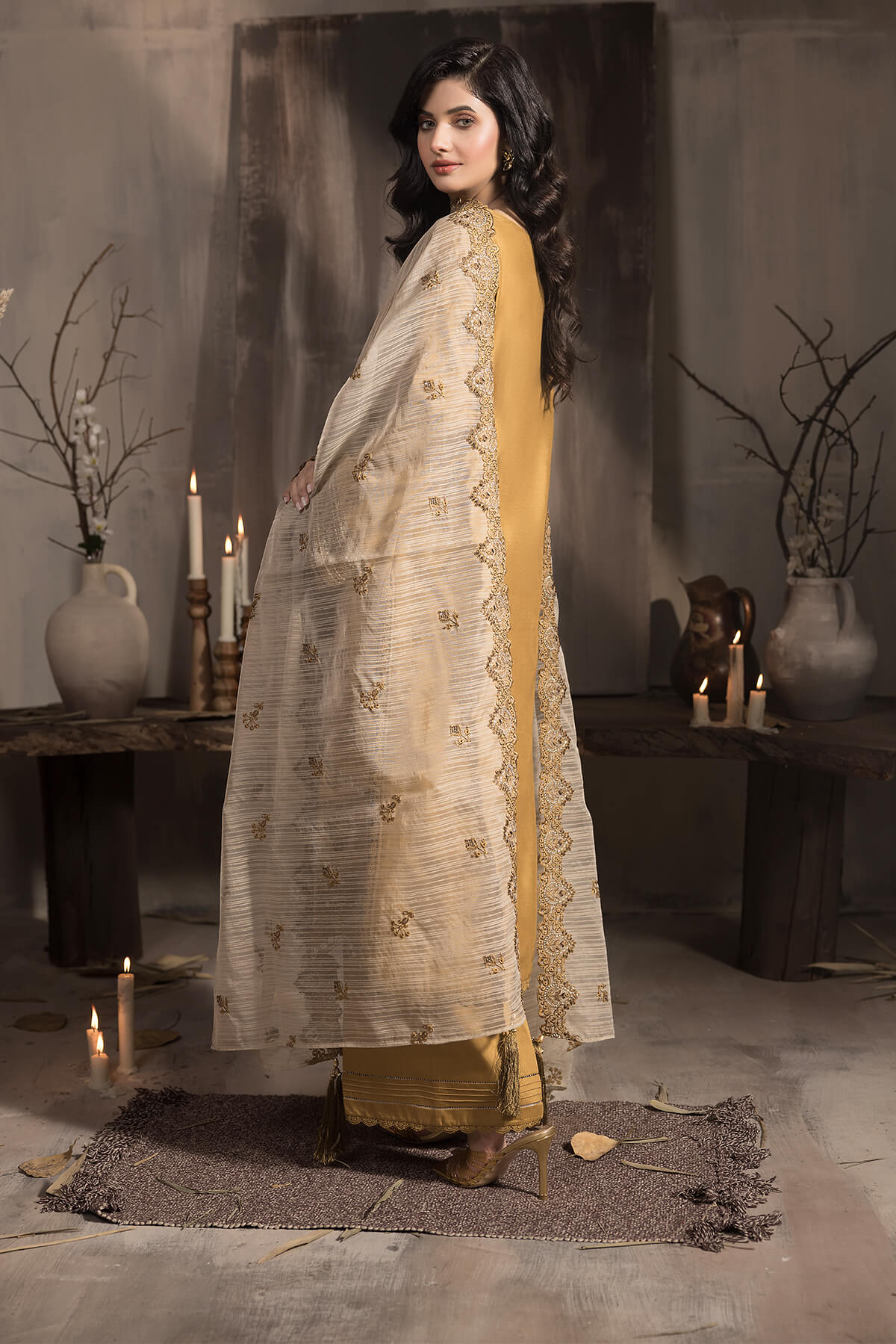 Imrozia Premium | Sehar Winter Collection | I.P-70 Sunheri - House Of Hania