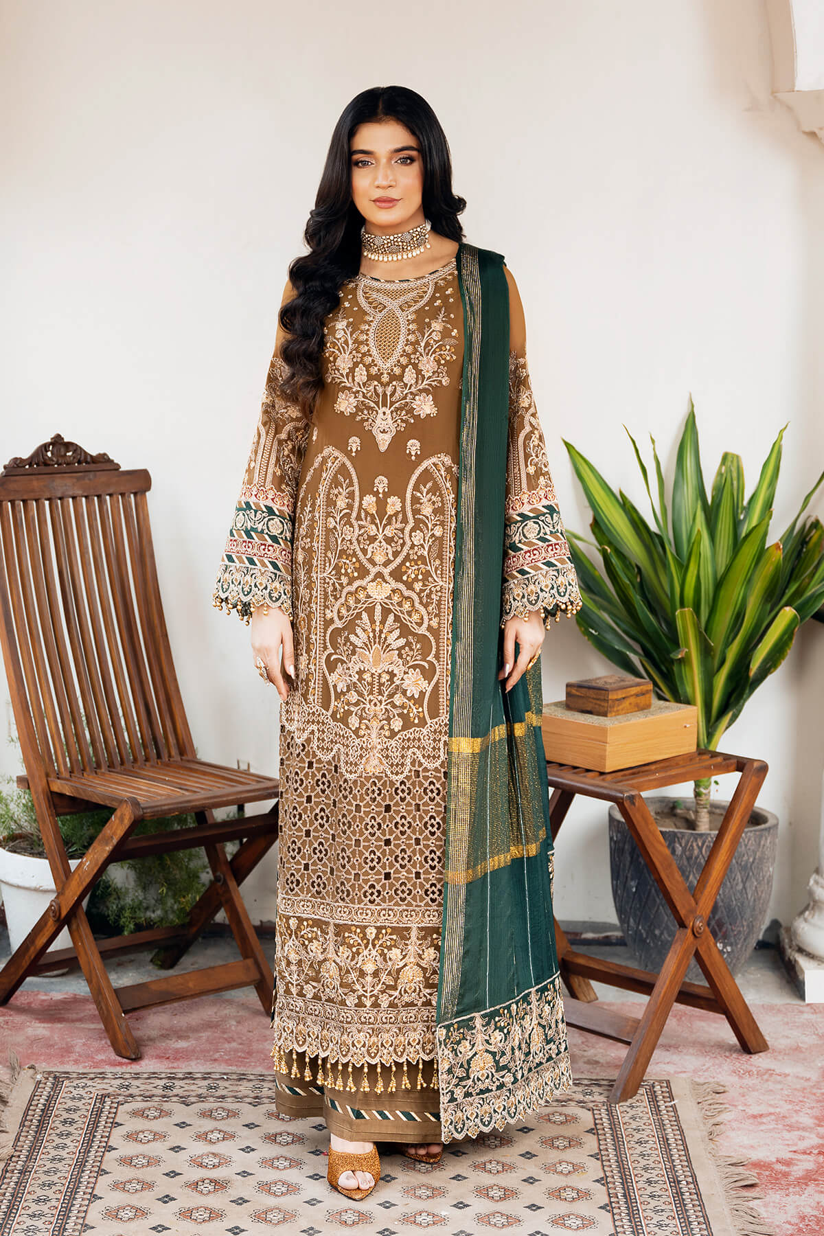 Imrozia Premium | Sitarah Luxury Chiffon 24 | I-210 Tabaan - House Of Hania