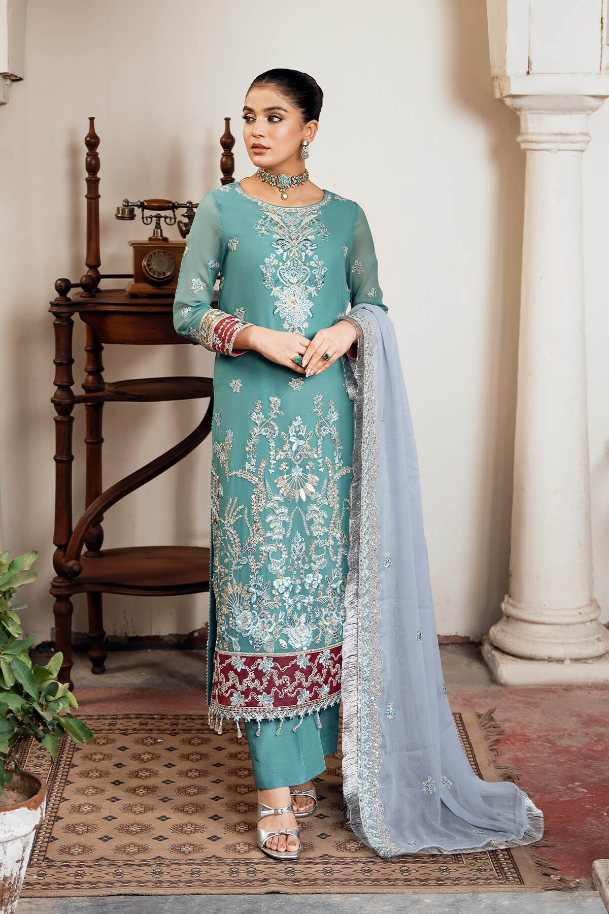 Imrozia Premium | Sitarah Luxury Chiffon 24 | I-211 Nikhat - House Of Hania