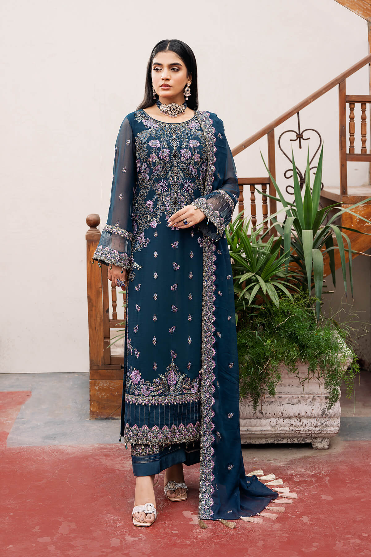 Imrozia Premium | Sitarah Luxury Chiffon 24 | I-212 Chamak - House Of Hania