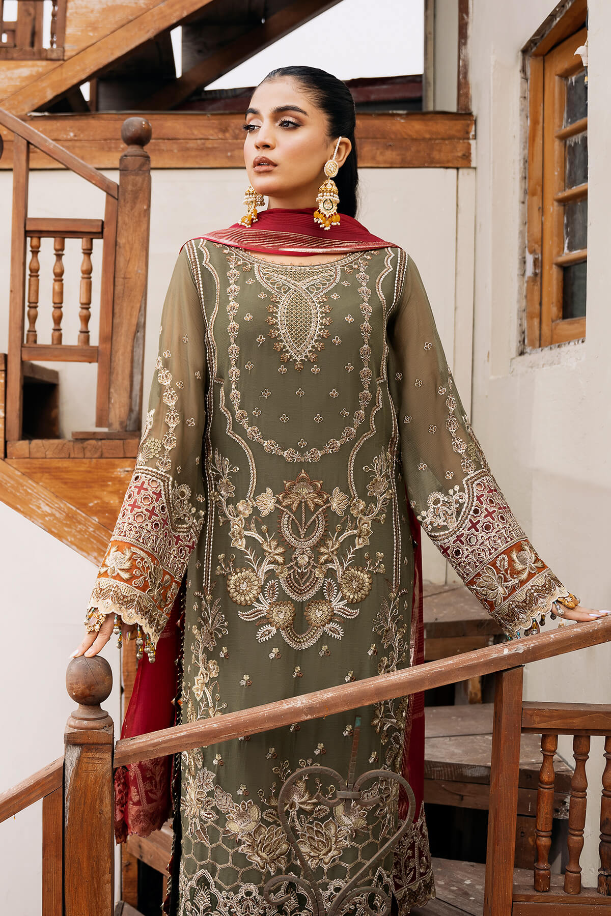 Imrozia Premium | Sitarah Luxury Chiffon 24 | I-214 Chaandni - House Of Hania