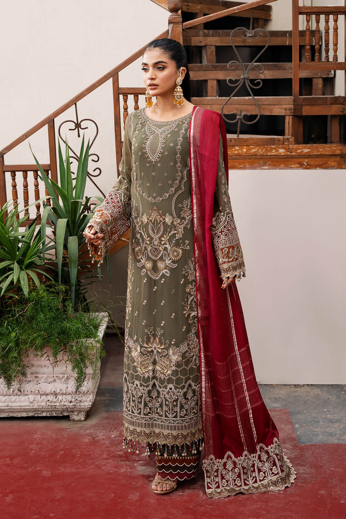 Imrozia Premium | Sitarah Luxury Chiffon 24 | I-214 Chaandni - House Of Hania