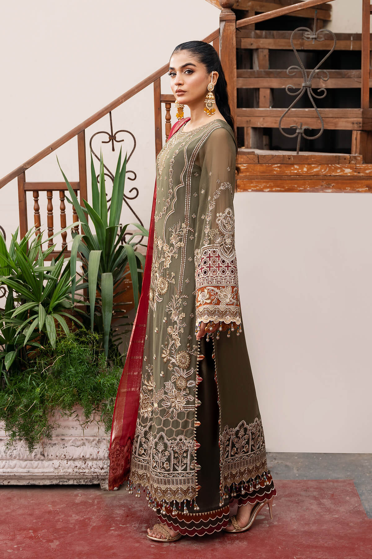 Imrozia Premium | Sitarah Luxury Chiffon 24 | I-214 Chaandni - House Of Hania