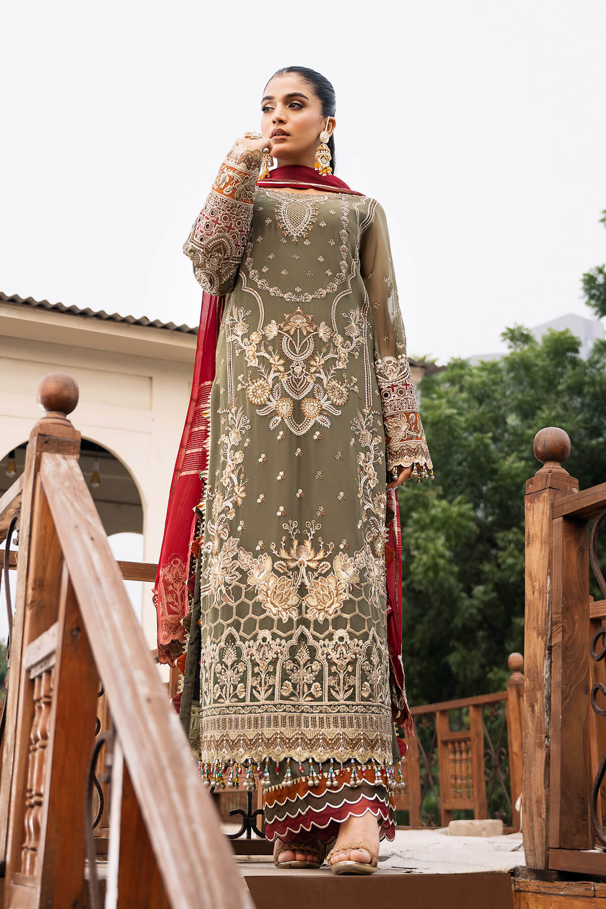 Imrozia Premium | Sitarah Luxury Chiffon 24 | I-214 Chaandni - House Of Hania