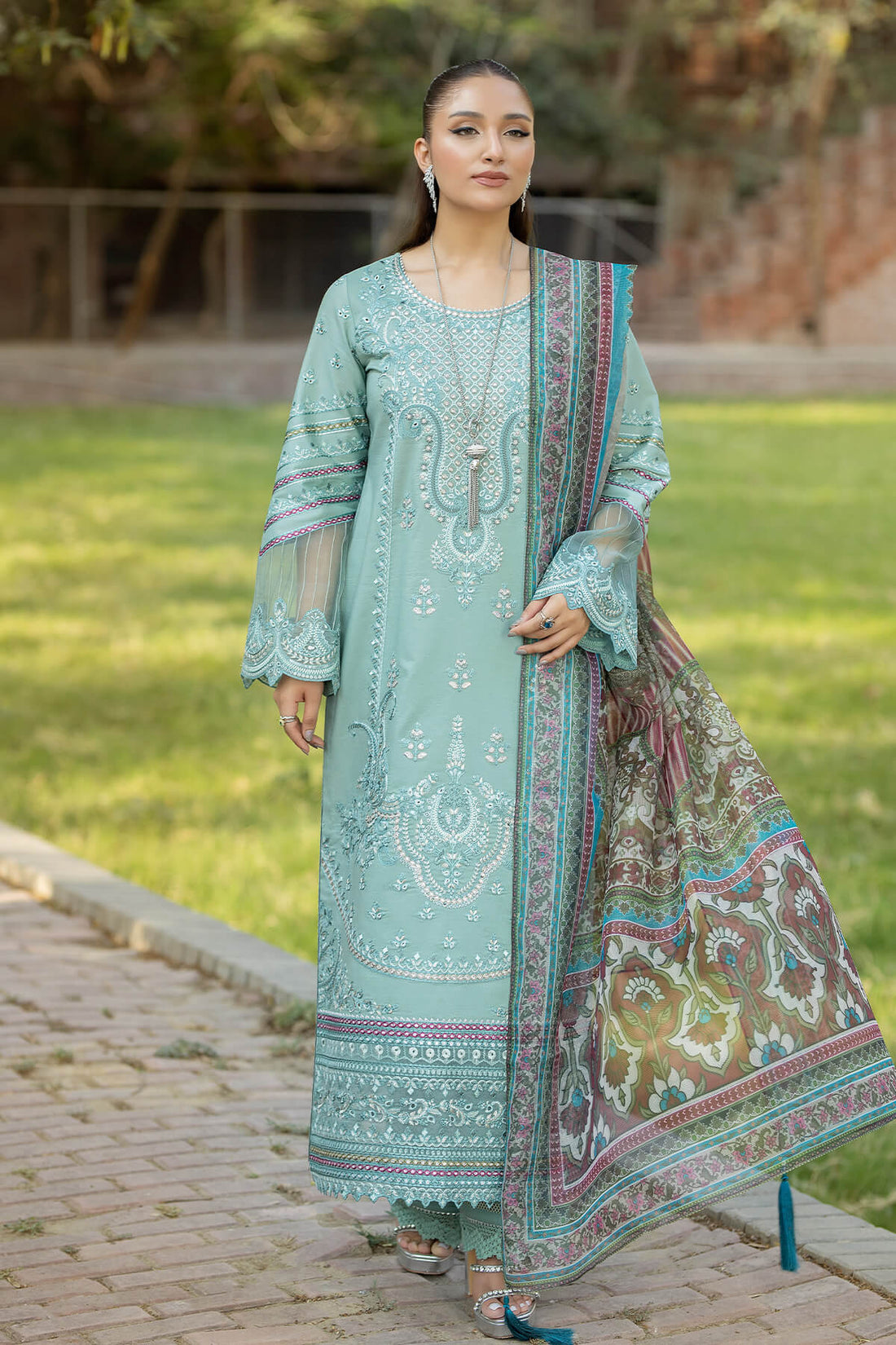 Imrozia Premium | Subah e Roshan | S.L 73 Zaib - House Of Hania