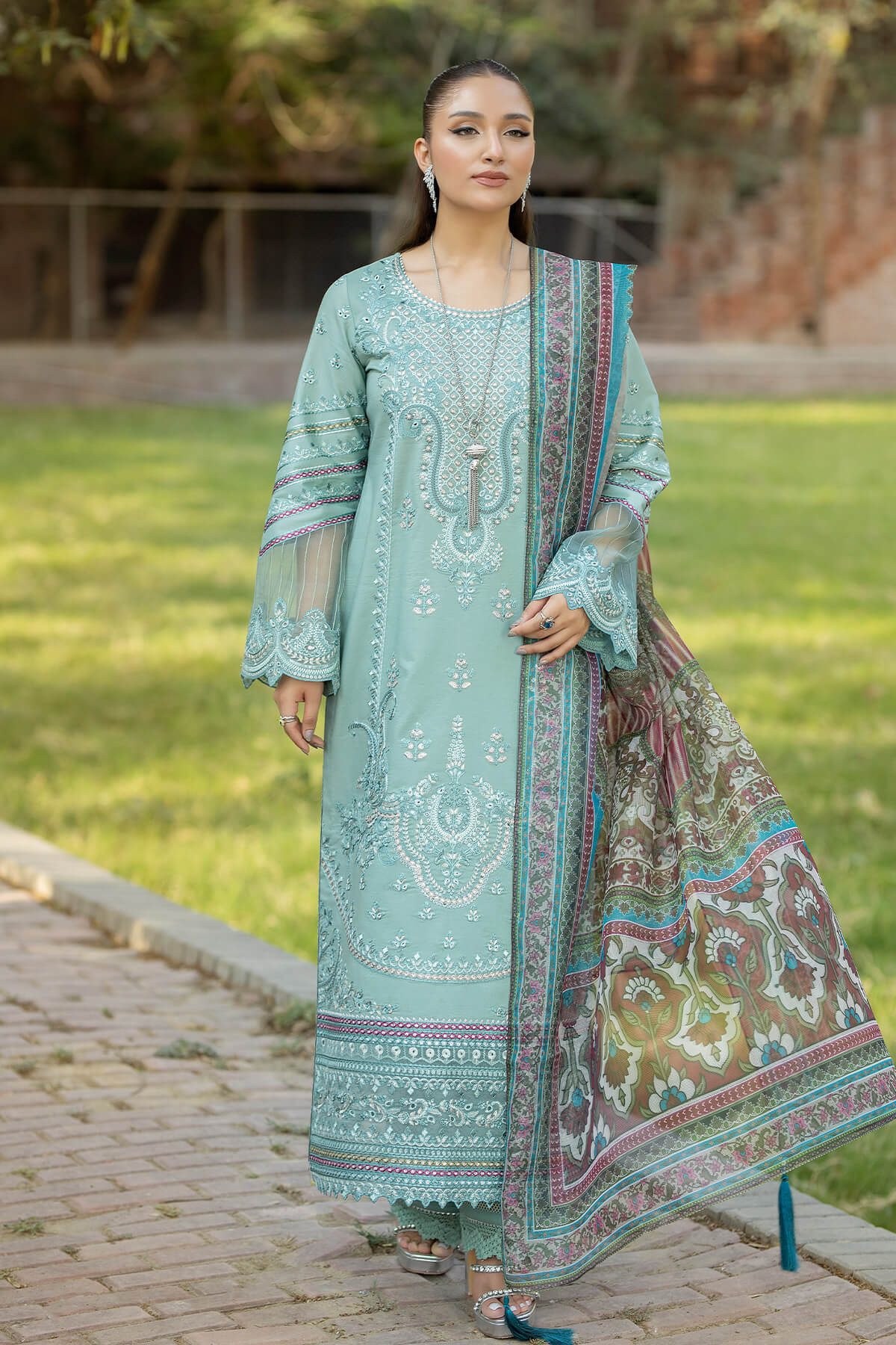 Imrozia Premium | Subah e Roshan | S.L 73 Zaib - House Of Hania