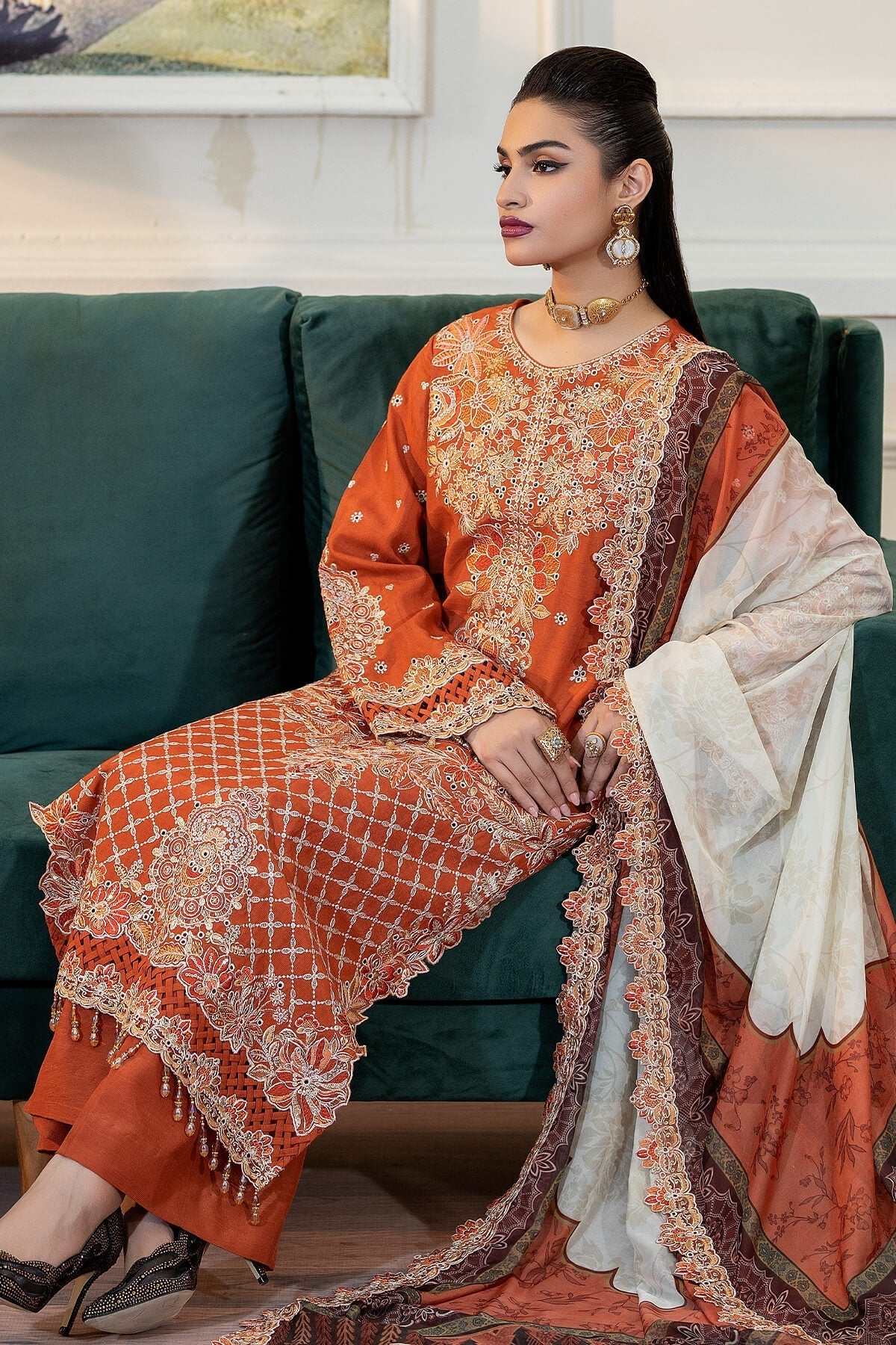 Imrozia Premium | Zebrang Silk |  SRS-13 Zevar - House Of Hania