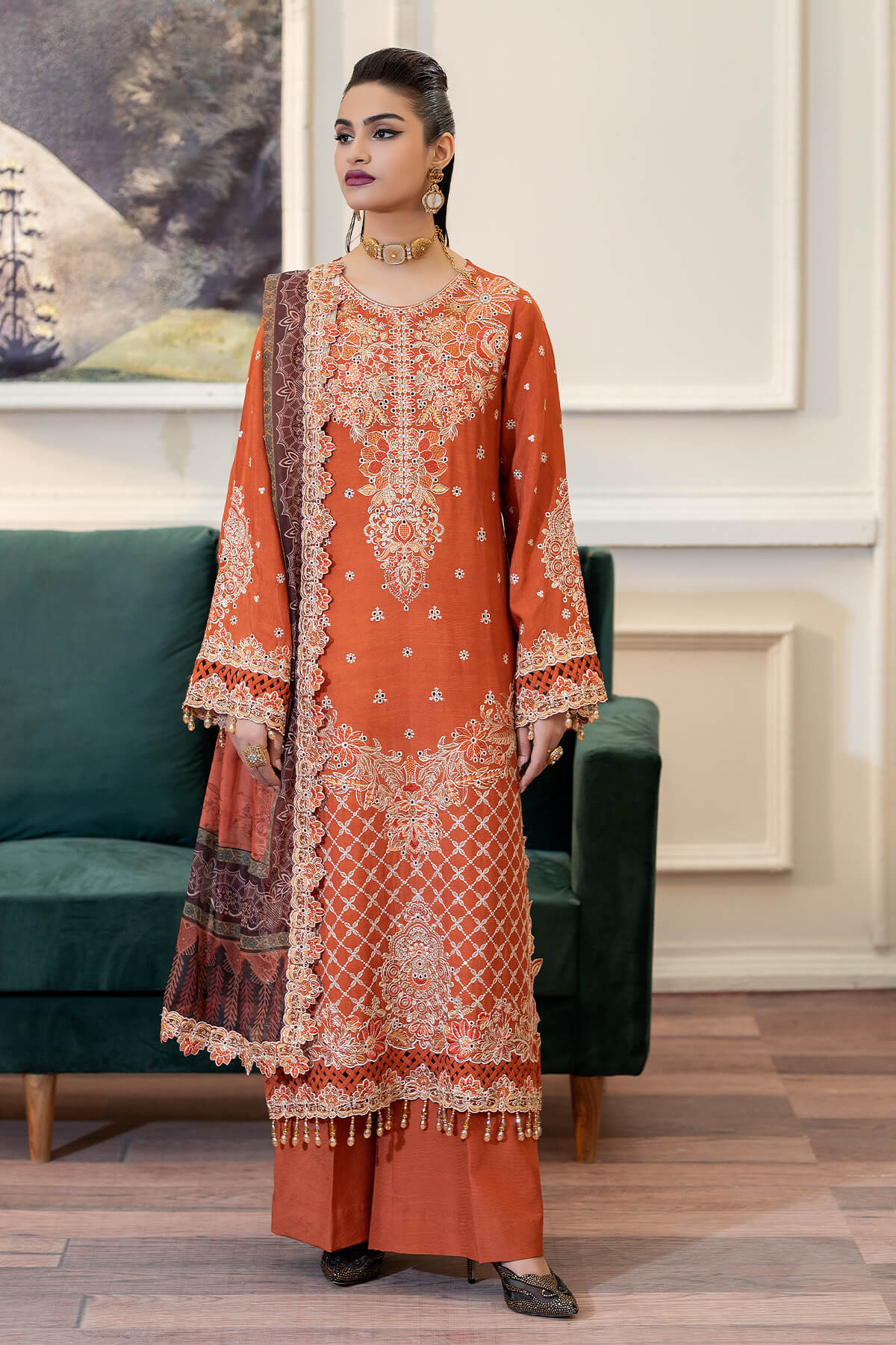 Imrozia Premium | Zebrang Silk |  SRS-13 Zevar - House Of Hania