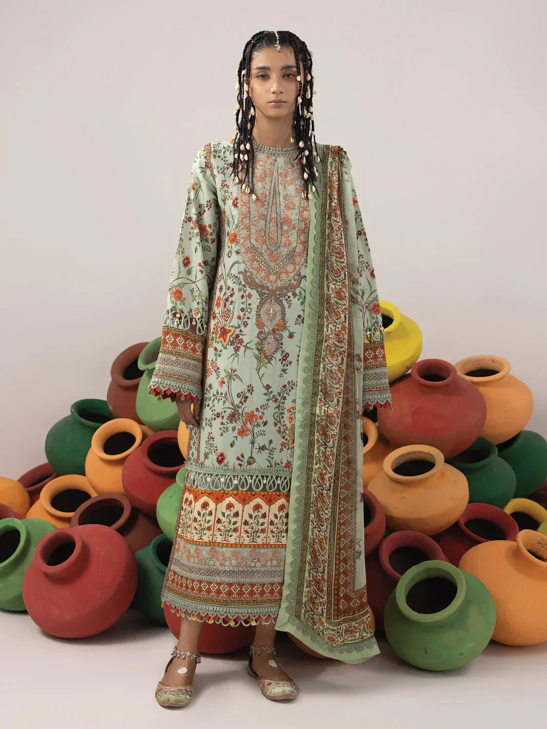 Ittehad | Faiza Faisal Rangeeli Lawn 24 | Chambeli - House Of Hania