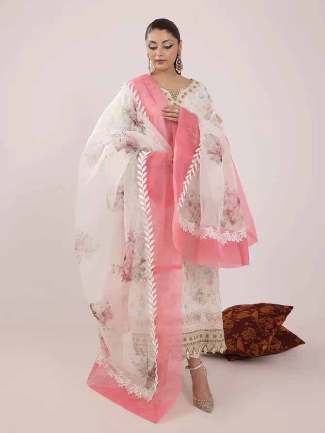 Ittehad | Faiza Faisal Rangeeli Lawn 24 | Nargis - House Of Hania