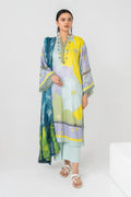 Ittehad | Printed Lawn 24 | IP3P07-3PS-LGR - House Of Hania