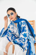 Ittehad | Printed Lawn 24 | IP3P10-3PS-BLU - House Of Hania