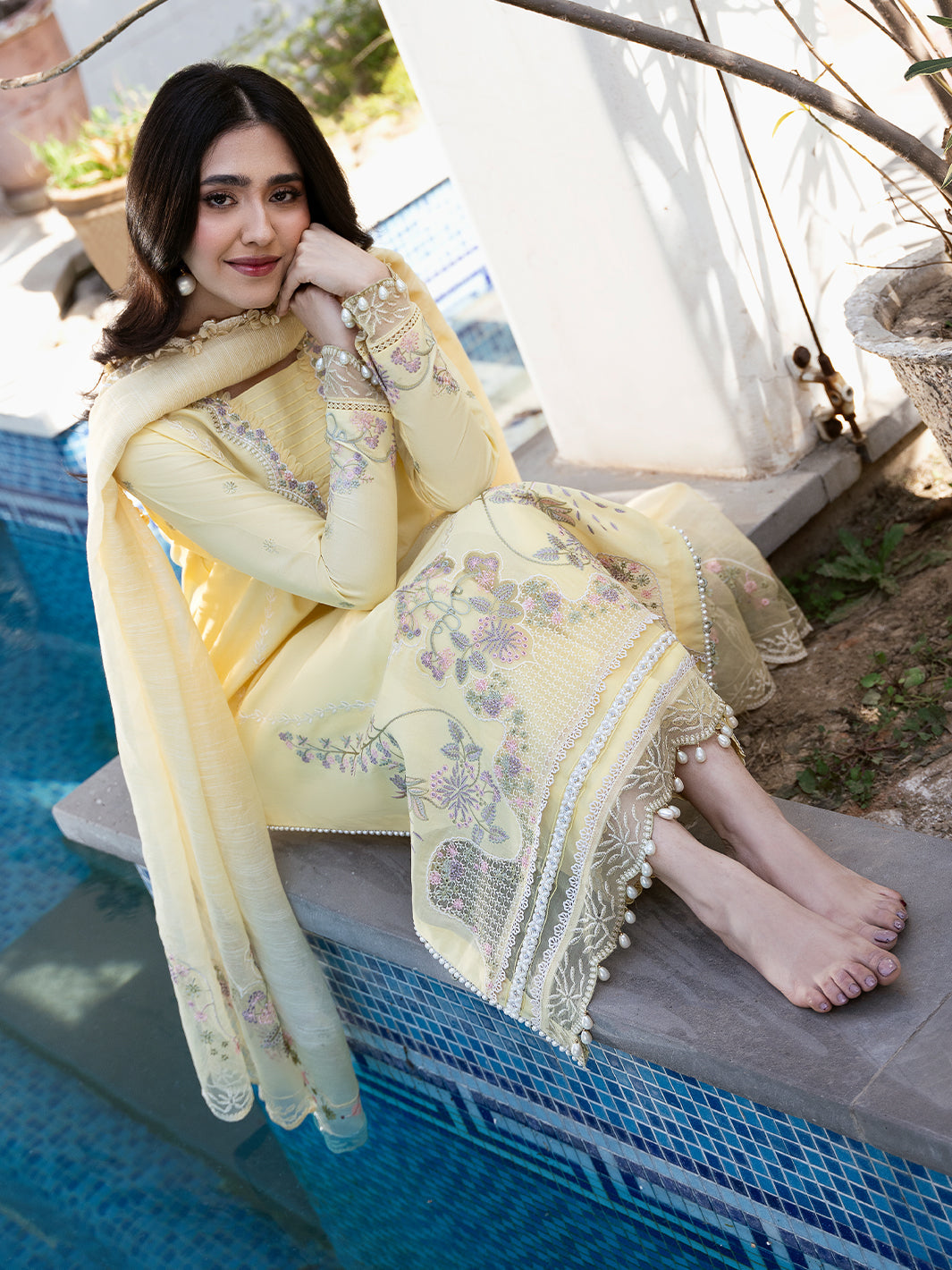 Izel | Mahveen Festive Lawn 25 | AMEL - House Of Hania