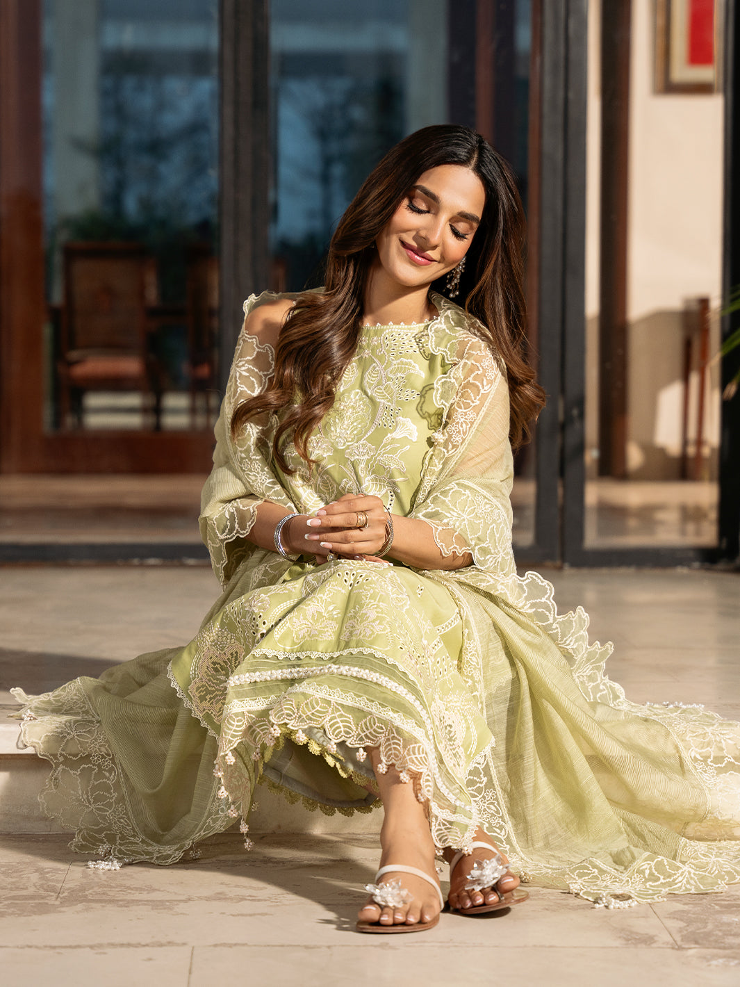 Izel | Mahveen Festive Lawn 25 | MARWA - House Of Hania