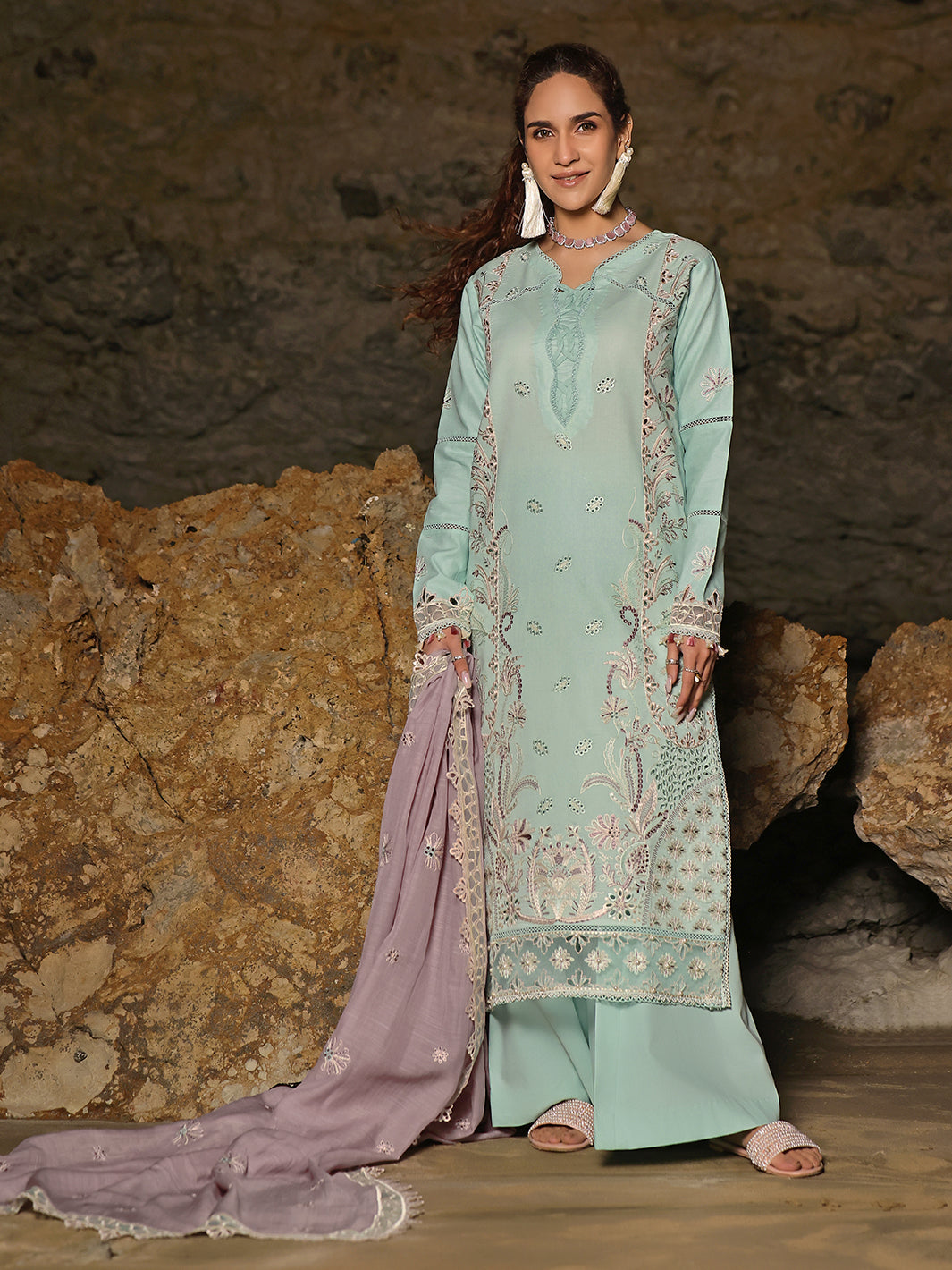 Izel | Saahil Signature Lawn 24 | ZAIB - House Of Hania