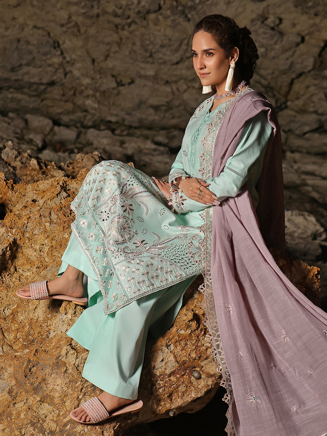 Izel | Saahil Signature Lawn 24 | ZAIB - House Of Hania